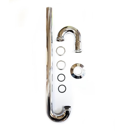 Thrifco Plumbing 22 Gauge 1-1/4 Inch x 1-1/4 Inch Chome Plated Brass Tubular S-T 4401980